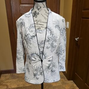 Alex Evenings Size L Jacket and Top Set